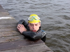Paweł Janiak, siedlecki triathlonista. Fot. AB