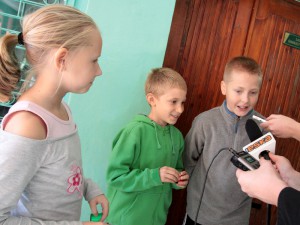 Weronika, Maciek oraz Piotrek - uczniowie szkoły